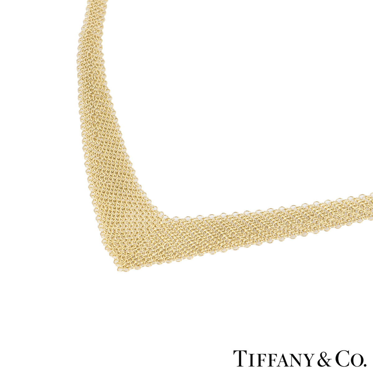 Tiffany & Co. Sterling Silver Elsa Peretti Mesh Bib Necklace – Mine & Yours